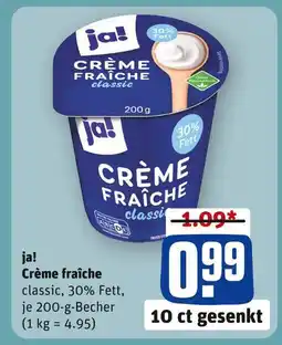 REWE Ja! crème fraîche classic Angebot