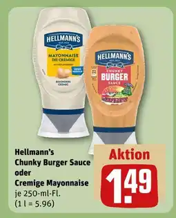REWE Hellmann's chunky burger sauce Angebot