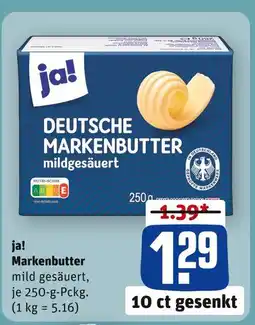 REWE Ja! markenbutter Angebot