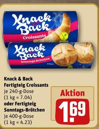 REWE Knack & back fertigteig croissants Angebot