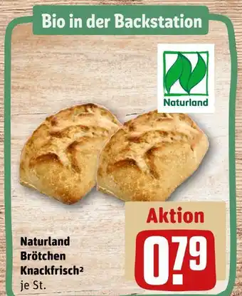 REWE Naturland brötchen knackfrisch Angebot