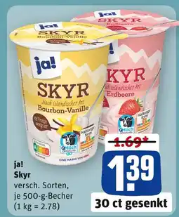REWE Ja! skyr Angebot