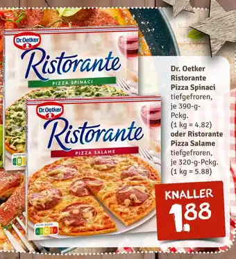 nahkauf Dr. oetker ristorante pizza spinaci Angebot