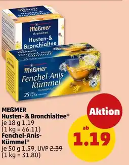 PENNY Meßmer husten- & bronchialtee Angebot