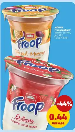 PENNY Müller froop joghurt pfirsich-maracuja Angebot