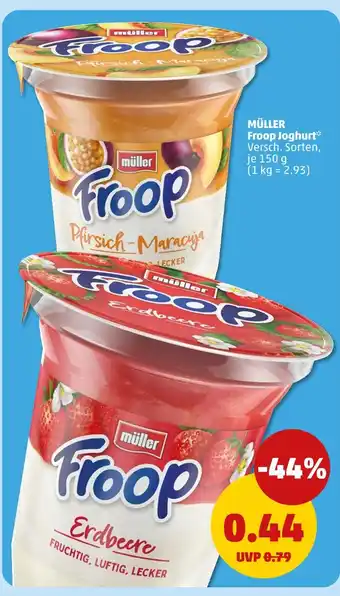 PENNY Müller froop joghurt pfirsich-maracuja Angebot