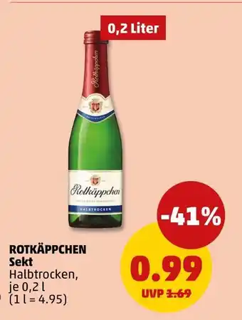 PENNY Rotkäppchen sekt halbtrocken Angebot