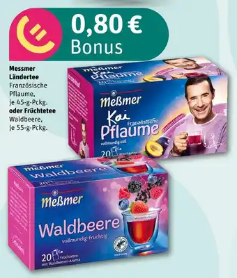 REWE Messmer ländertee oder früchtetee Angebot