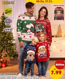 PENNY Peanuts x-mas-strickbekleidung damen/herren Angebot