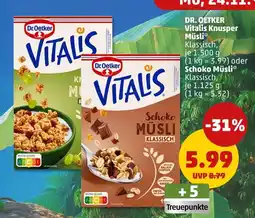PENNY Dr. oetker vitalis knusper müsli klassisch Angebot