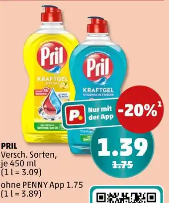 PENNY Pril kraftgel zitrone Angebot