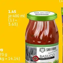 PENNY San fabio basilico pasta sauce Angebot
