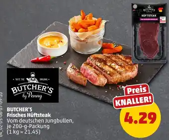 PENNY Butcher's by penny frisches hüftsteak Angebot