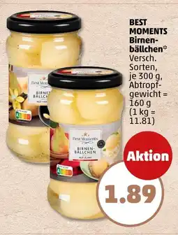 PENNY Best moments birnen-bällchen Angebot