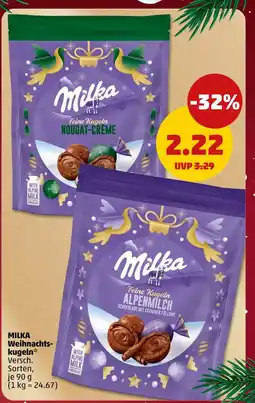 PENNY Milka feine kugeln nougat-crème Angebot