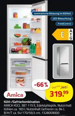 ROLLER Amica kühl-/gefrierkombination Angebot