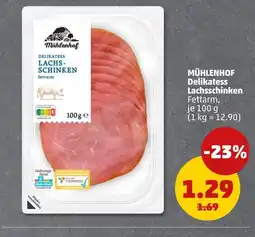 PENNY Mühlenhof delikatess lachsschinken fettarm Angebot