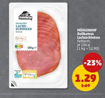PENNY Mühlenhof delikatess lachsschinken fettarm Angebot