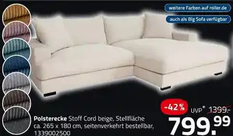 ROLLER Polsterecke Angebot