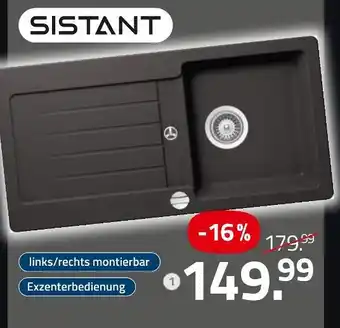 ROLLER Sistant einbauspüle cavos 100 s Angebot
