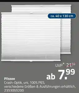 ROLLER Plissee Angebot
