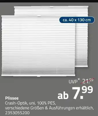 ROLLER Plissee Angebot