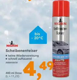 Globus Baumarkt Nigrin scheibenenteiser Angebot