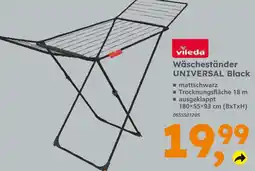 Globus Baumarkt Vileda wäscheständer universal black Angebot