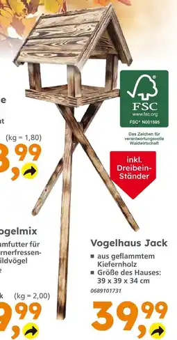 Globus Baumarkt Vogelhaus jack Angebot