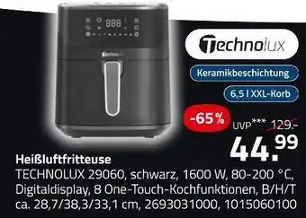 ROLLER Technolux heißluftfritteuse Angebot