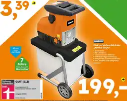 Globus Baumarkt Primaster elektro walzenhäcksler „pmwh 3000“ Angebot