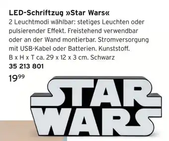 Tchibo Led-schriftzug star wars Angebot