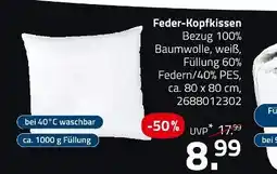 ROLLER Feder-kopfkissen Angebot