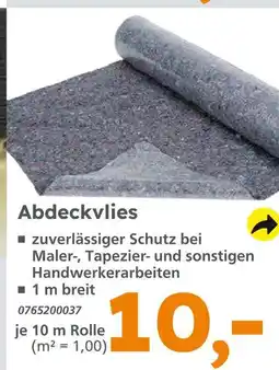 Globus Baumarkt Abdeckvlies Angebot