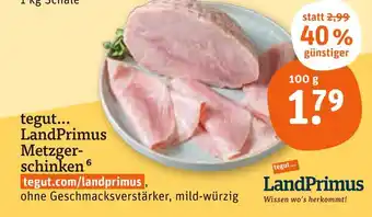 tegut Tegut... landprimus metzgerschinken Angebot