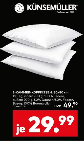 porta Künsemüller 3-kammer-kopfkissen Angebot