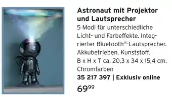 Tchibo Astronaut mit projektor und lautsprecher Angebot