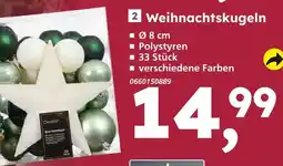 Globus Baumarkt Weihnachtskugeln Angebot