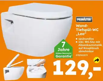 Globus Baumarkt Primaster wand-tiefspül-wc lea Angebot