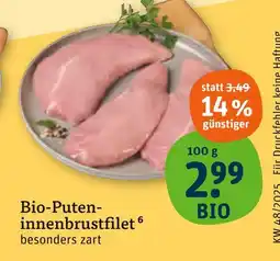 tegut Bio-puteninnenbrustfilet Angebot