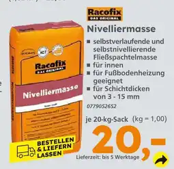 Globus Baumarkt Racofix nivelliermasse Angebot