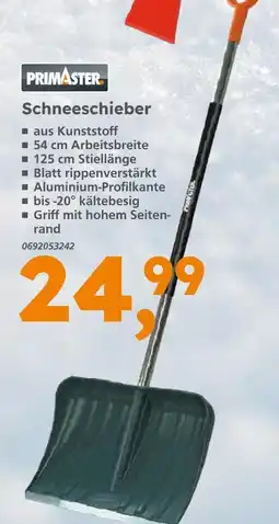 Globus Baumarkt Primaster schneeschieber Angebot