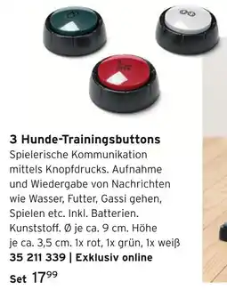 Tchibo 3 hunde-trainingsbuttons Angebot