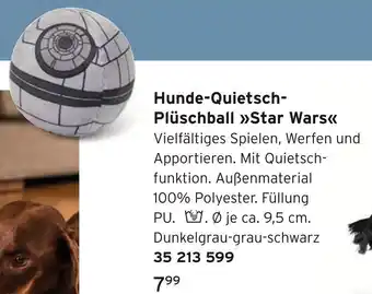 Tchibo Hunde-quietsch-plüschball star wars Angebot