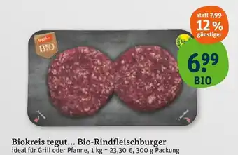 tegut Biokreis tegut... bio-rindfleischburger Angebot
