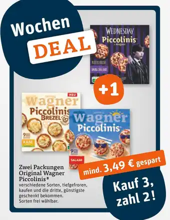 tegut Wagner zwei packungen original wagner piccolinis Angebot