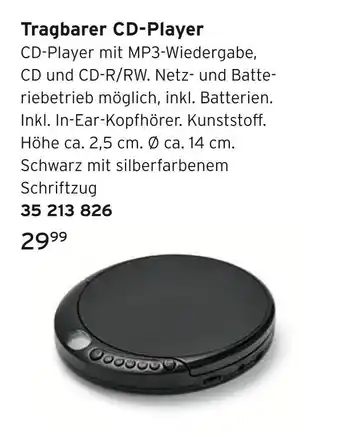 Tchibo Tragbarer cd-player Angebot