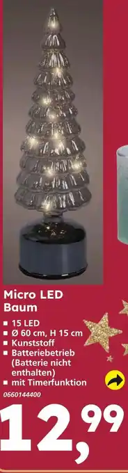 Globus Baumarkt Micro led baum Angebot