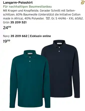 Tchibo Langarm-poloshirt Angebot