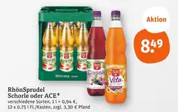 tegut Rhönsprudel schorle Angebot